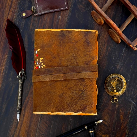 New Leather Antique Style Journal - Picture 5 of 9